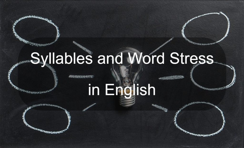 Syllables and Word Stress in English ESL FLUENCY