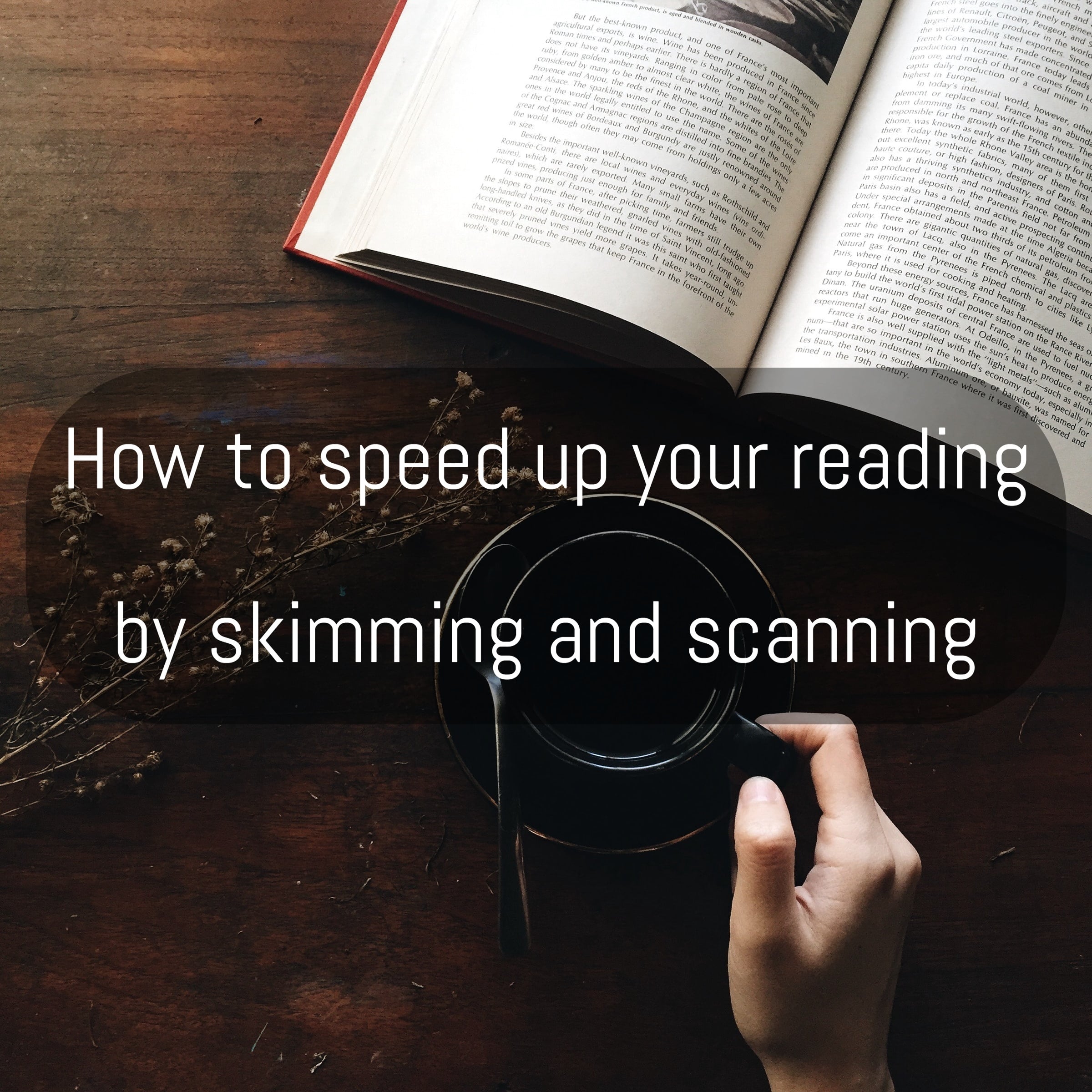 How to speed up your reading by skimming and scanning