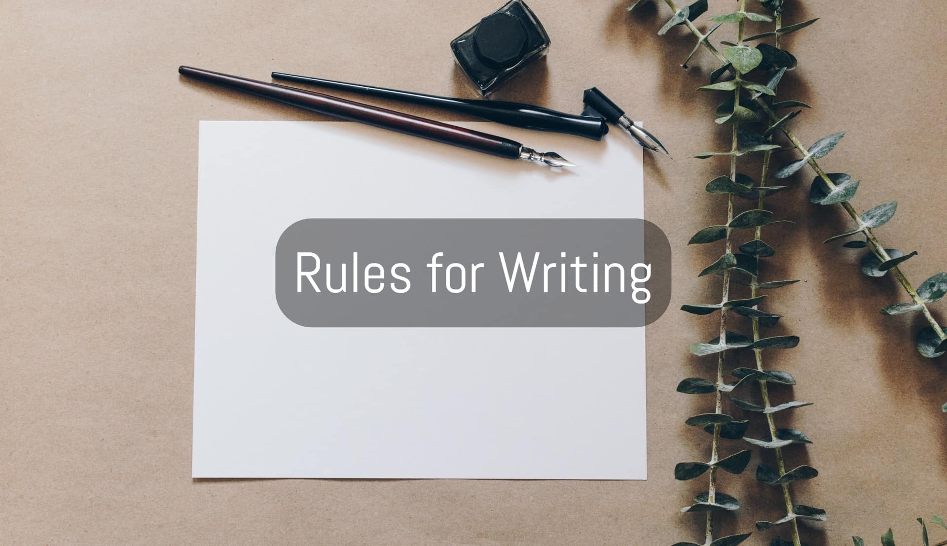 writing rules