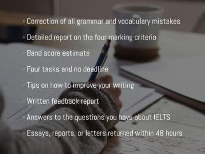 IELTS Writing evaluation service no deadline
