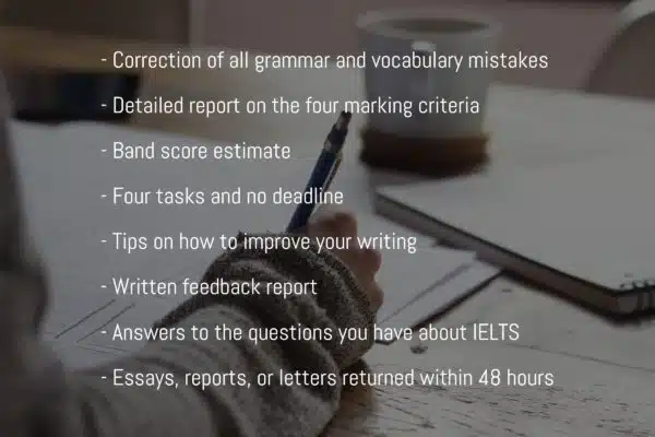 IELTS Writing evaluation service no deadline